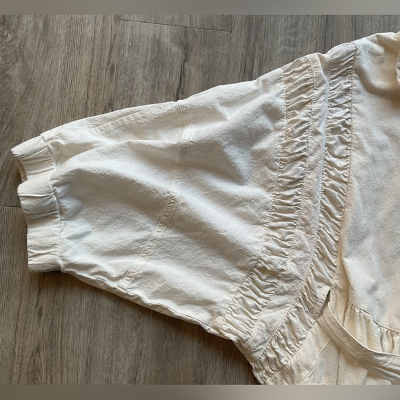 Free People Hampton Belted Ivory Mini Dress Size Medium - Picture 8 of 16